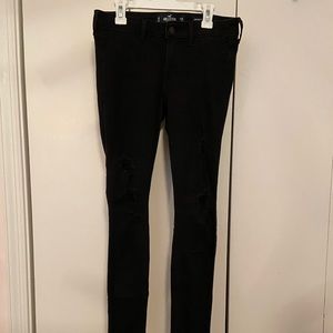 Hollister Black Ripped Jeans